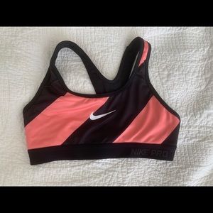 Nike Black/Pink XS Sports Bra